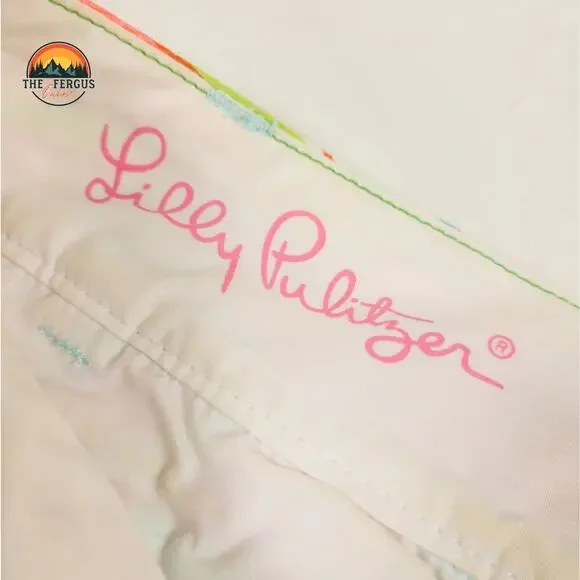 Lilly Pulitzer The Chipper Shorts 10” Floral Belted Pockets Cotton Womens Sz 2 - Picture 6 of 11